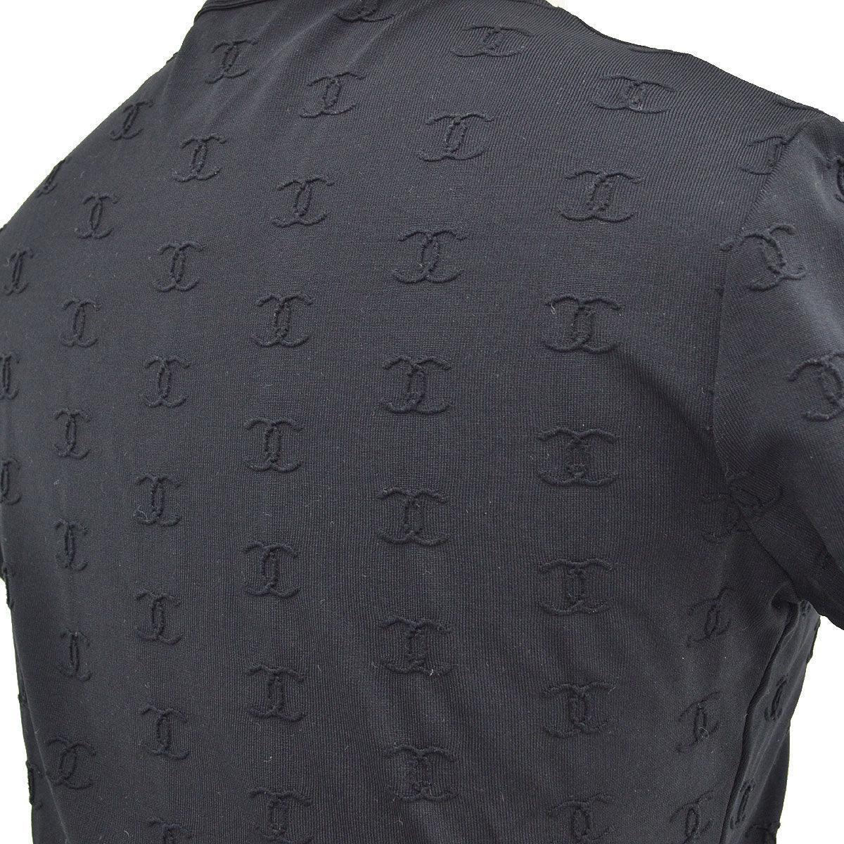 Chanel 1997 Spring CC logo-embroidered cropped T-shirt #40 - Image 6