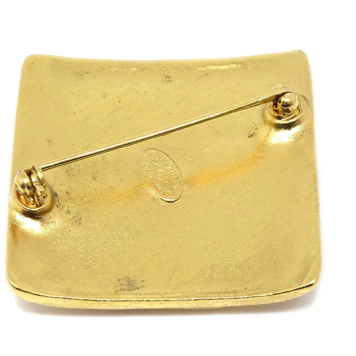 CHANEL 1996 Diamond Brooch Gold - Image 3