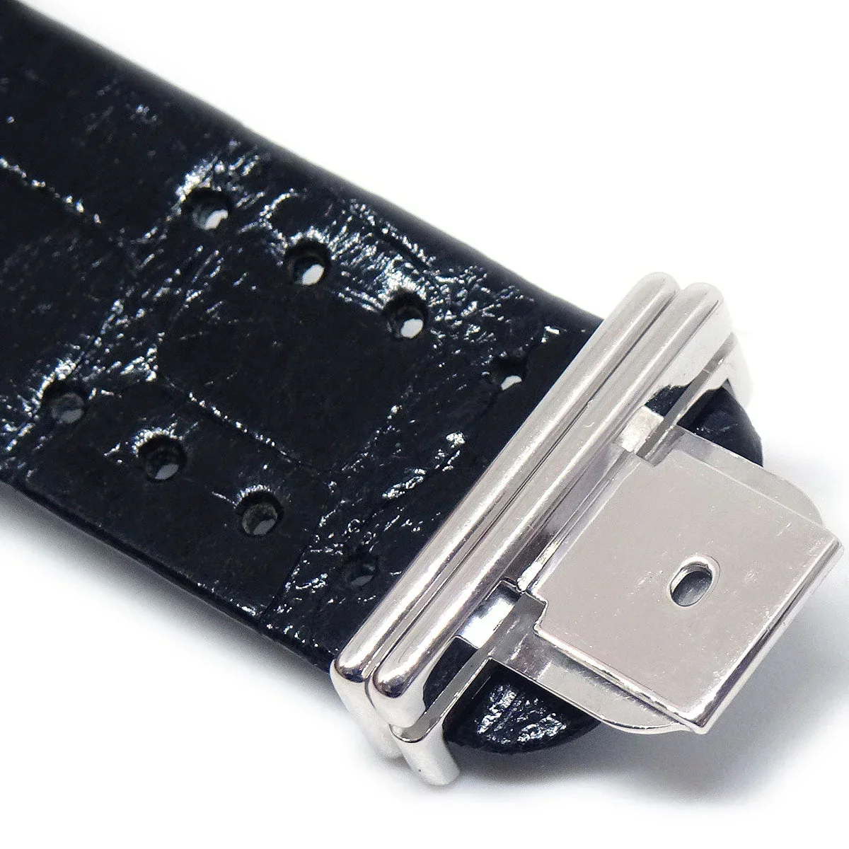 Chanel Matelasse Watch 18KWG Diamond Alligator - Image 7