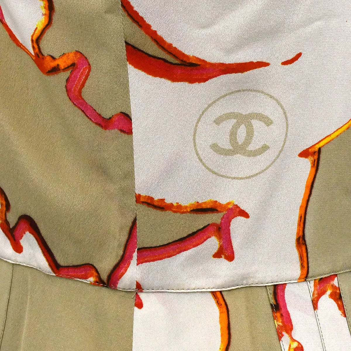 Chanel 2000 High Summer abstract-print silk dress #38 - Image 4