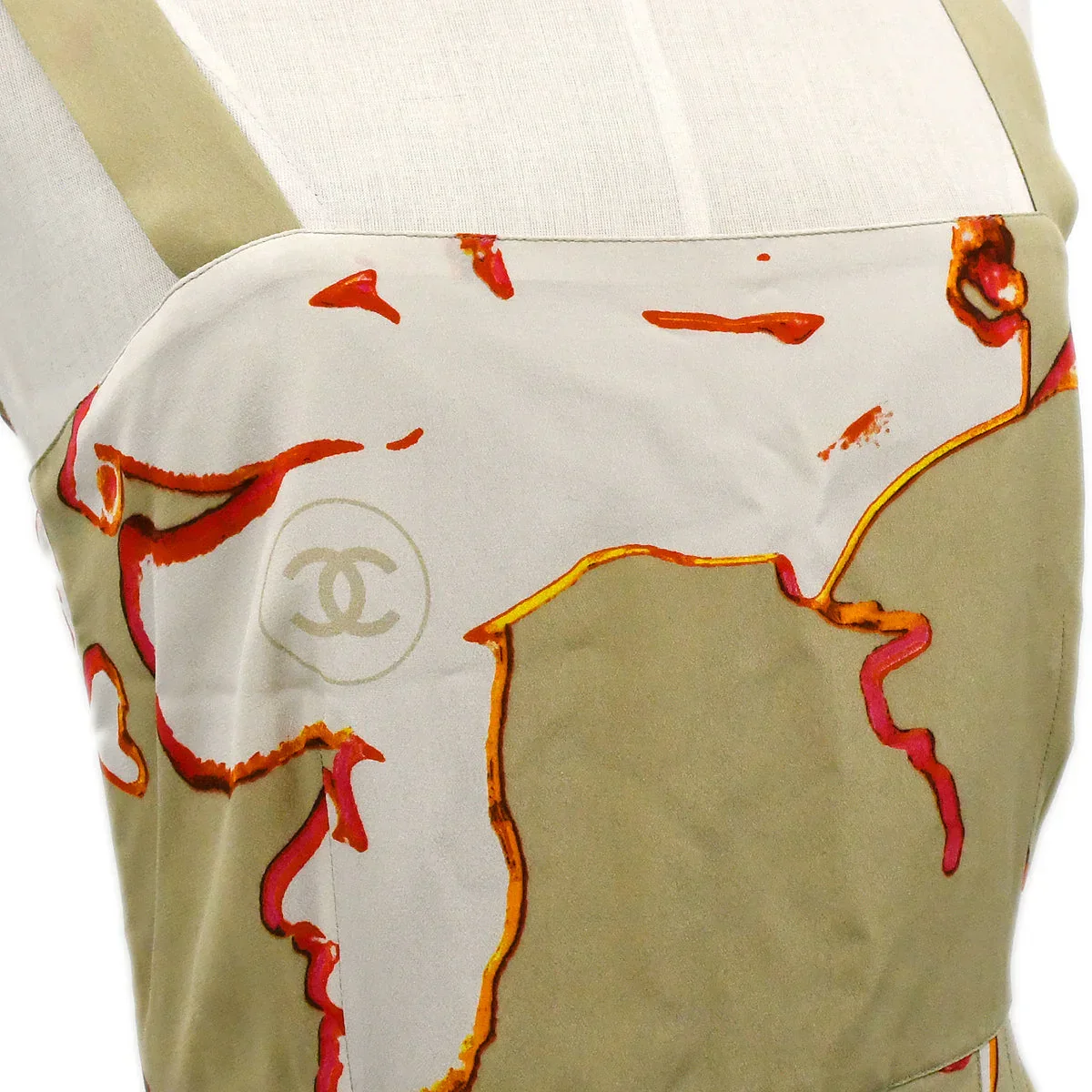 Chanel 2000 High Summer abstract-print silk dress #38 - Image 5