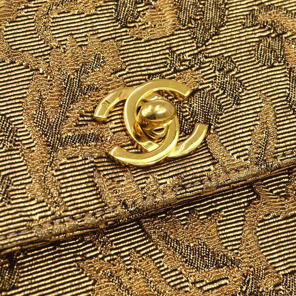 CHANEL * 1997-1999 Floral Jacquard Handbag - Image 4