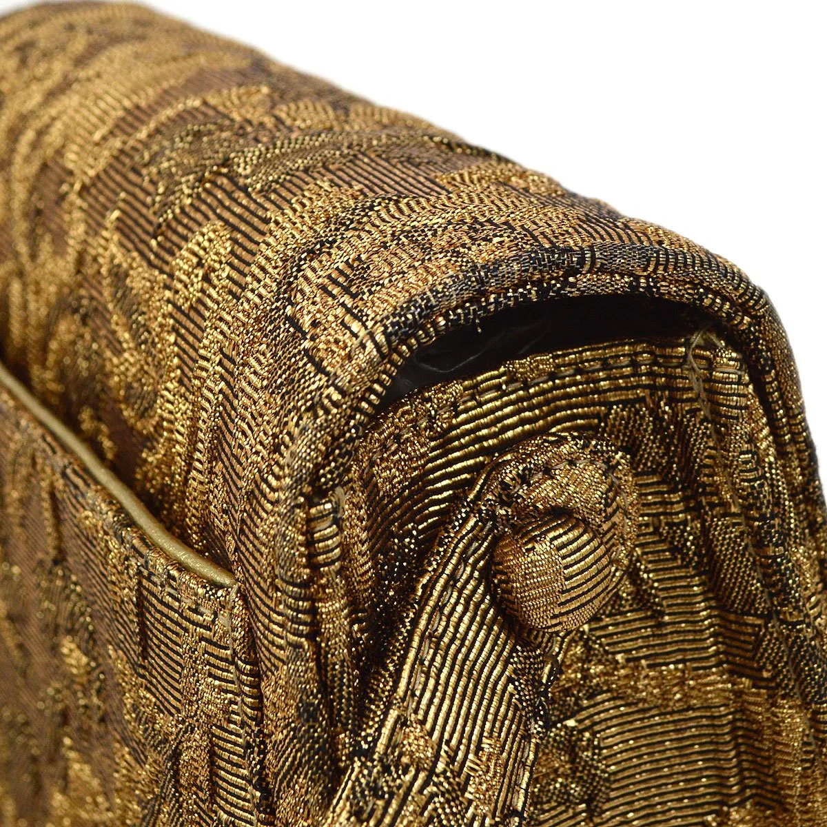 CHANEL * 1997-1999 Floral Jacquard Handbag - Image 5