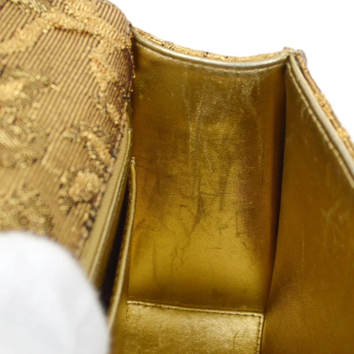 CHANEL * 1997-1999 Floral Jacquard Handbag - Image 8