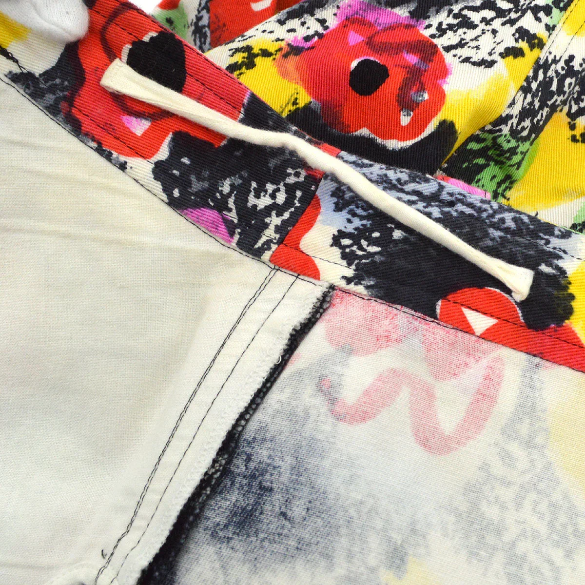 Chanel 1997 Spring camellia-print slim-cut trousers #38 - Image 10