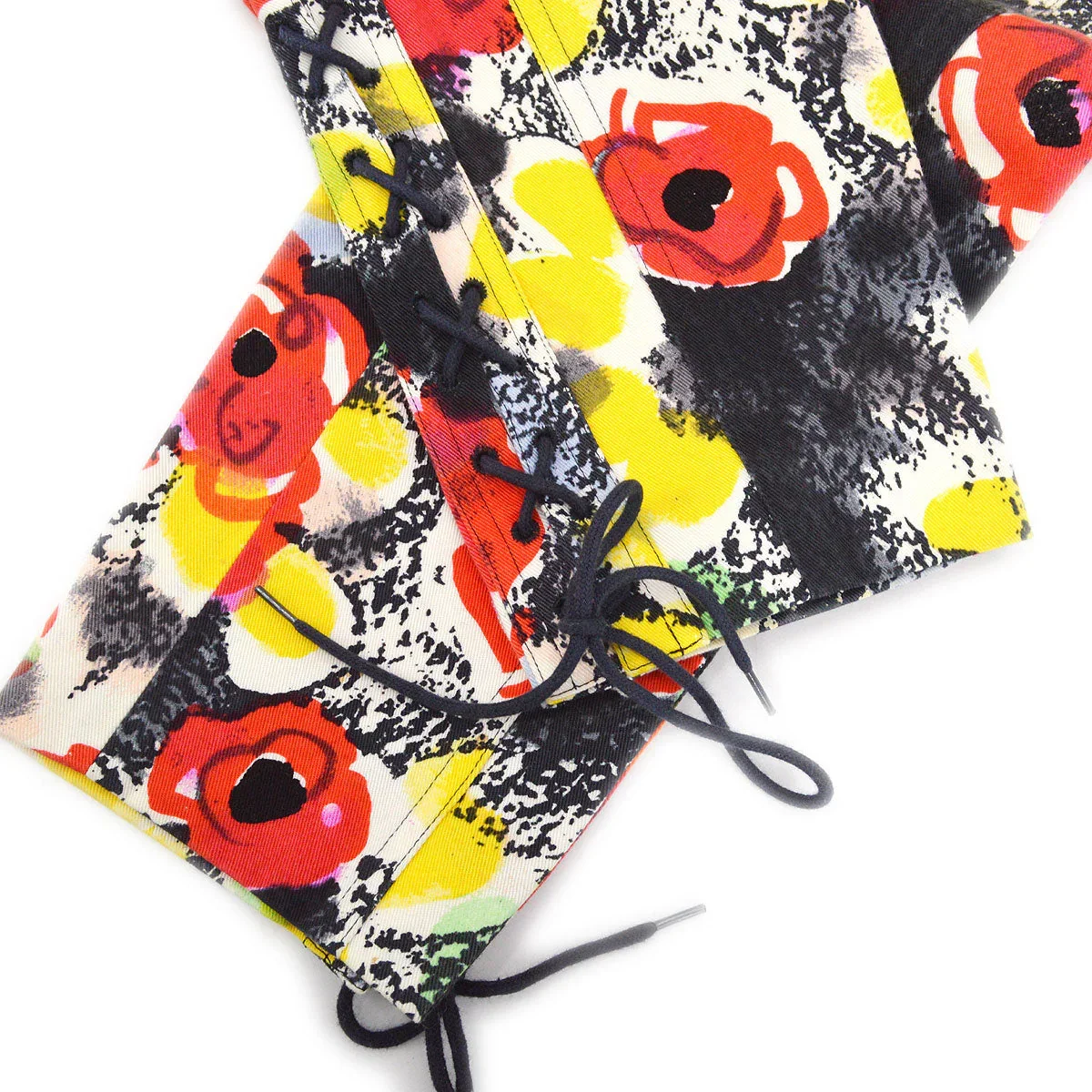 Chanel 1997 Spring camellia-print slim-cut trousers #38 - Image 4