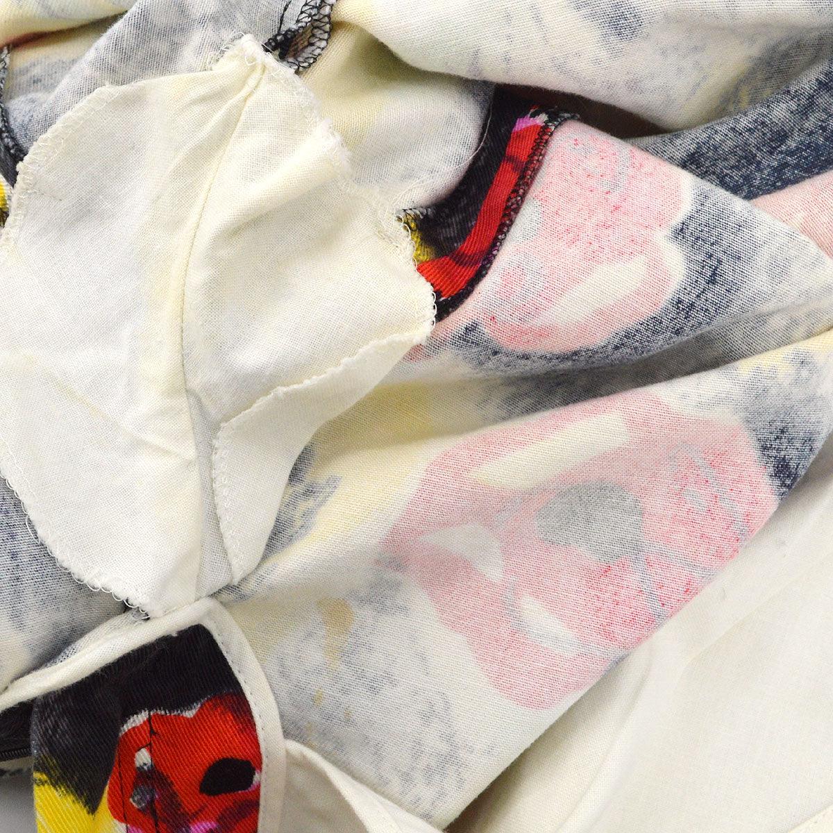 Chanel 1997 Spring camellia-print slim-cut trousers #38 - Image 7