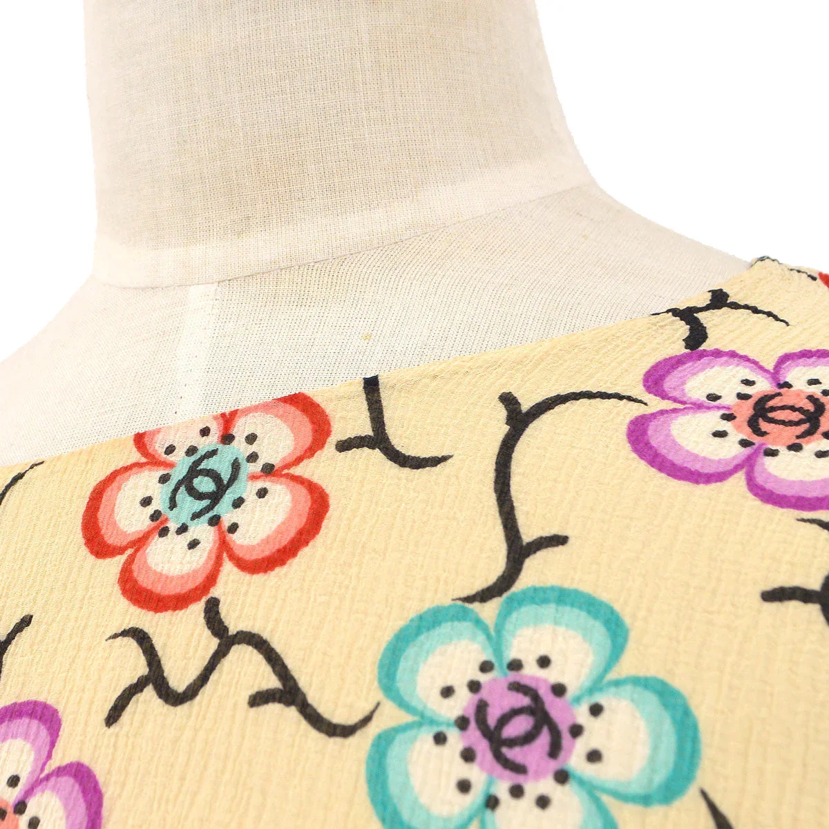 Chanel 2001 High-Summer CC Floral Pattern T-shirt #38 - Image 9