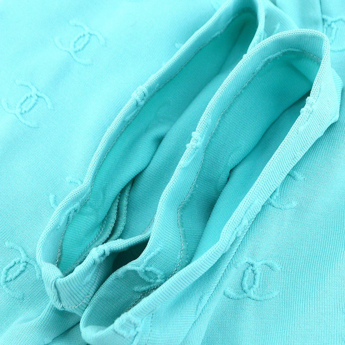 Chanel spring 1997 CC logo-embroidered cropped T-shirt #40 - Image 6