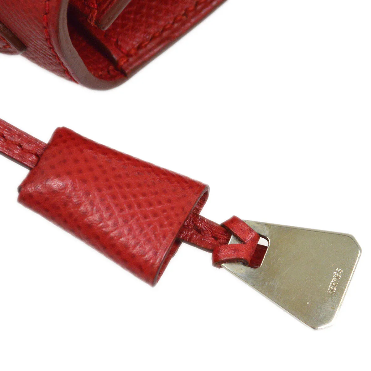 HERMES * 1999 Mini Kelly 20 SELLIER Rouge Vif Courchevel - Image 7