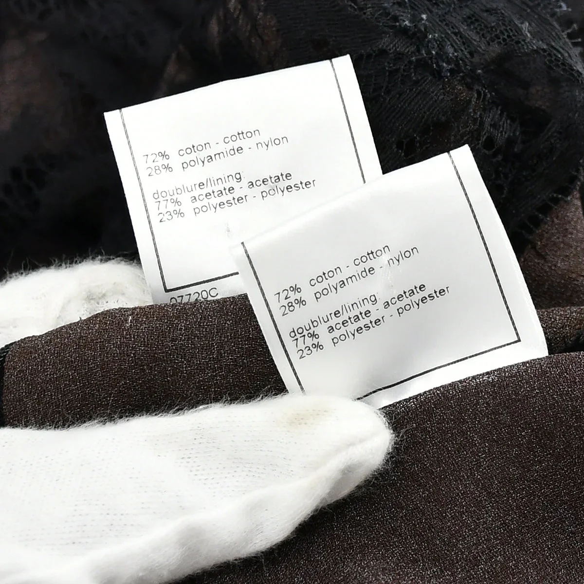 Chanel 1998 Fall lace top and skirt set #40 #42 - Image 10