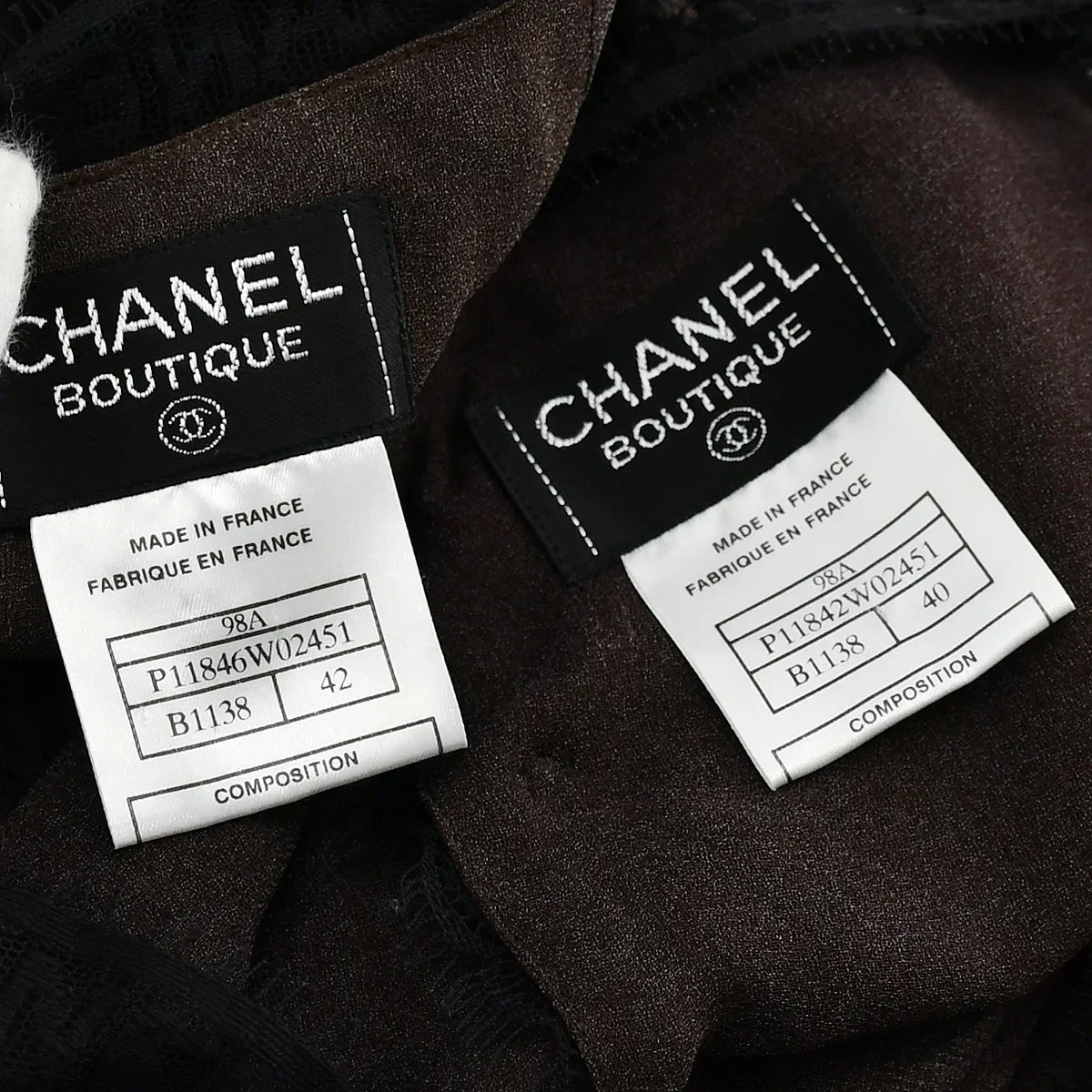 Chanel 1998 Fall lace top and skirt set #40 #42 - Image 9