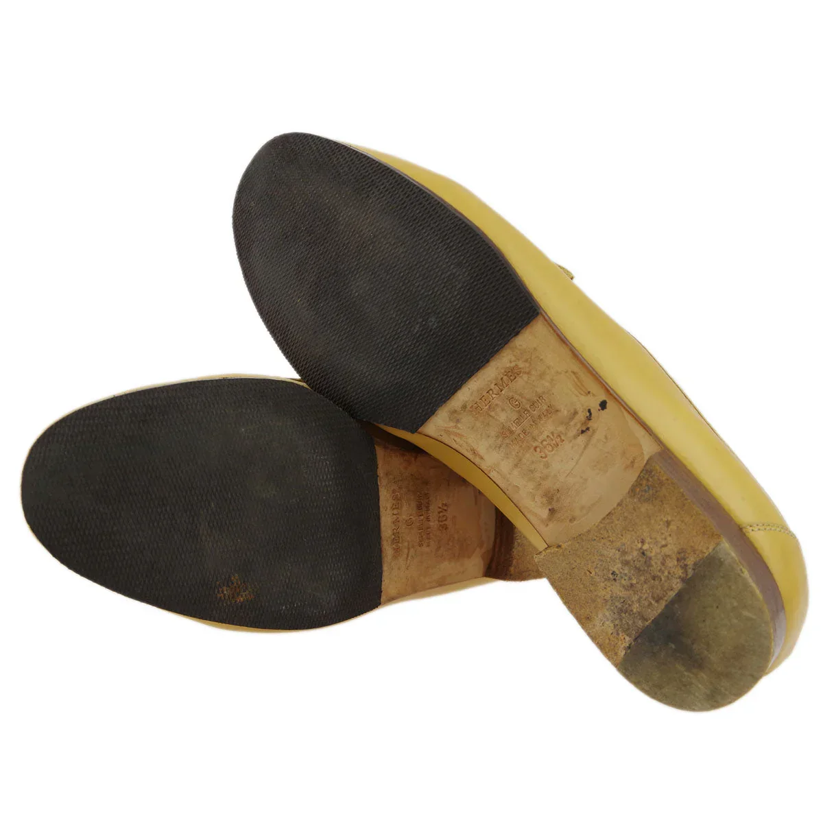 Hermes Beige Constance Loafers Shoes #36 1/2 - Image 4