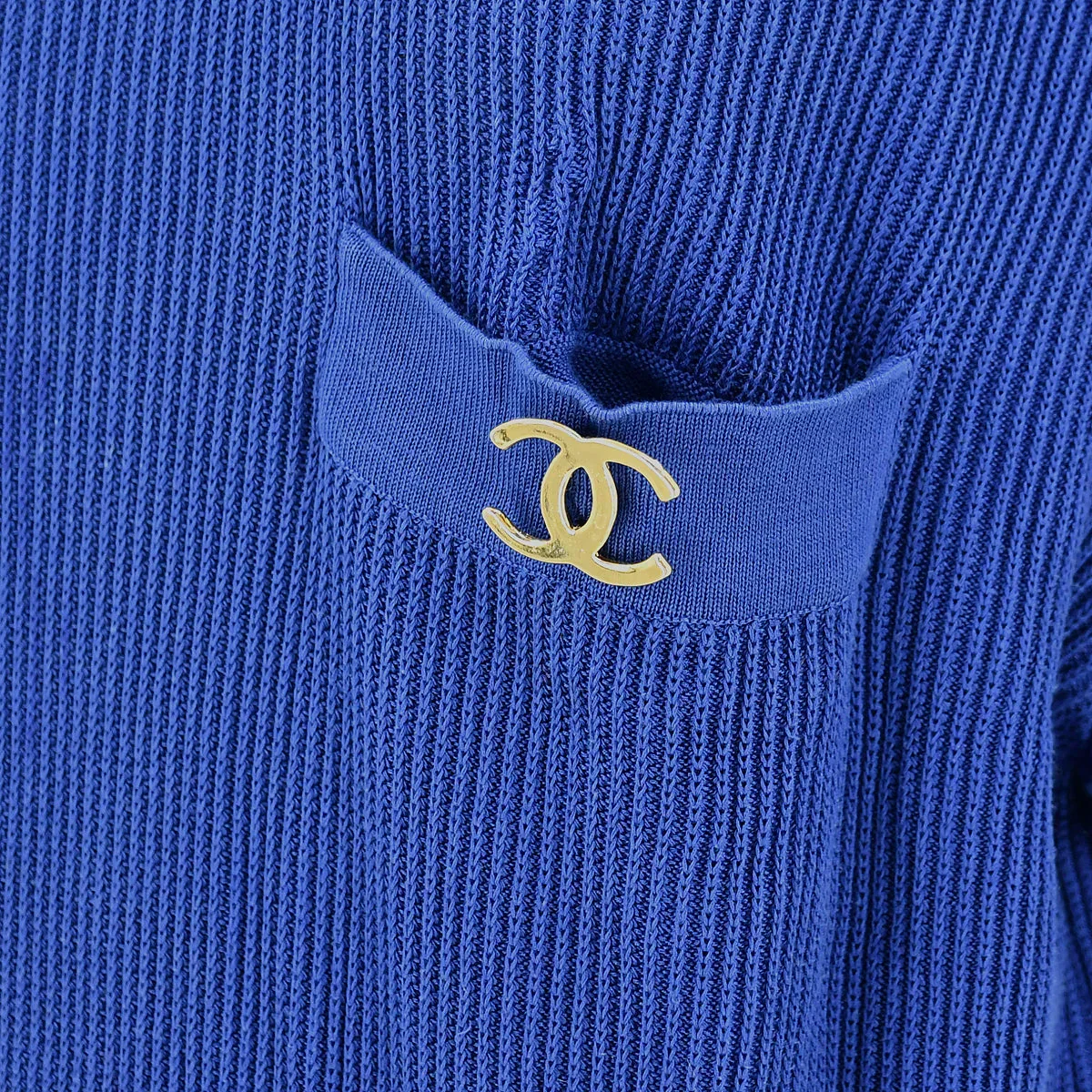 Chanel CC rib-knit top #40 - Image 4