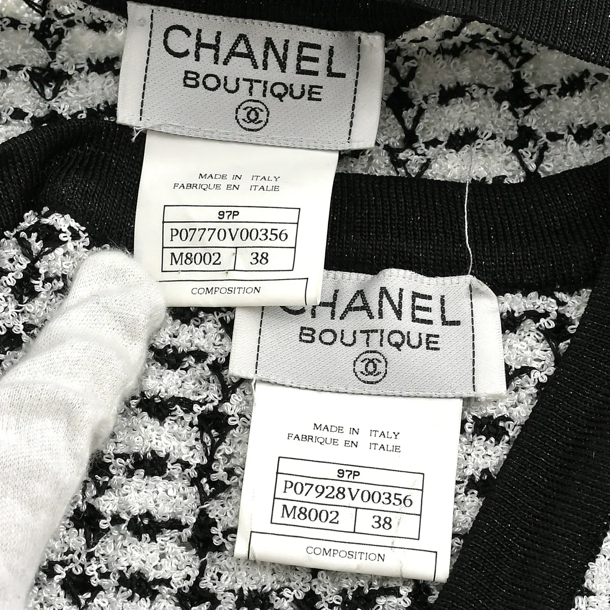 Chanel 1997 Spring tweed knitted top and cardigan #38 - Image 9