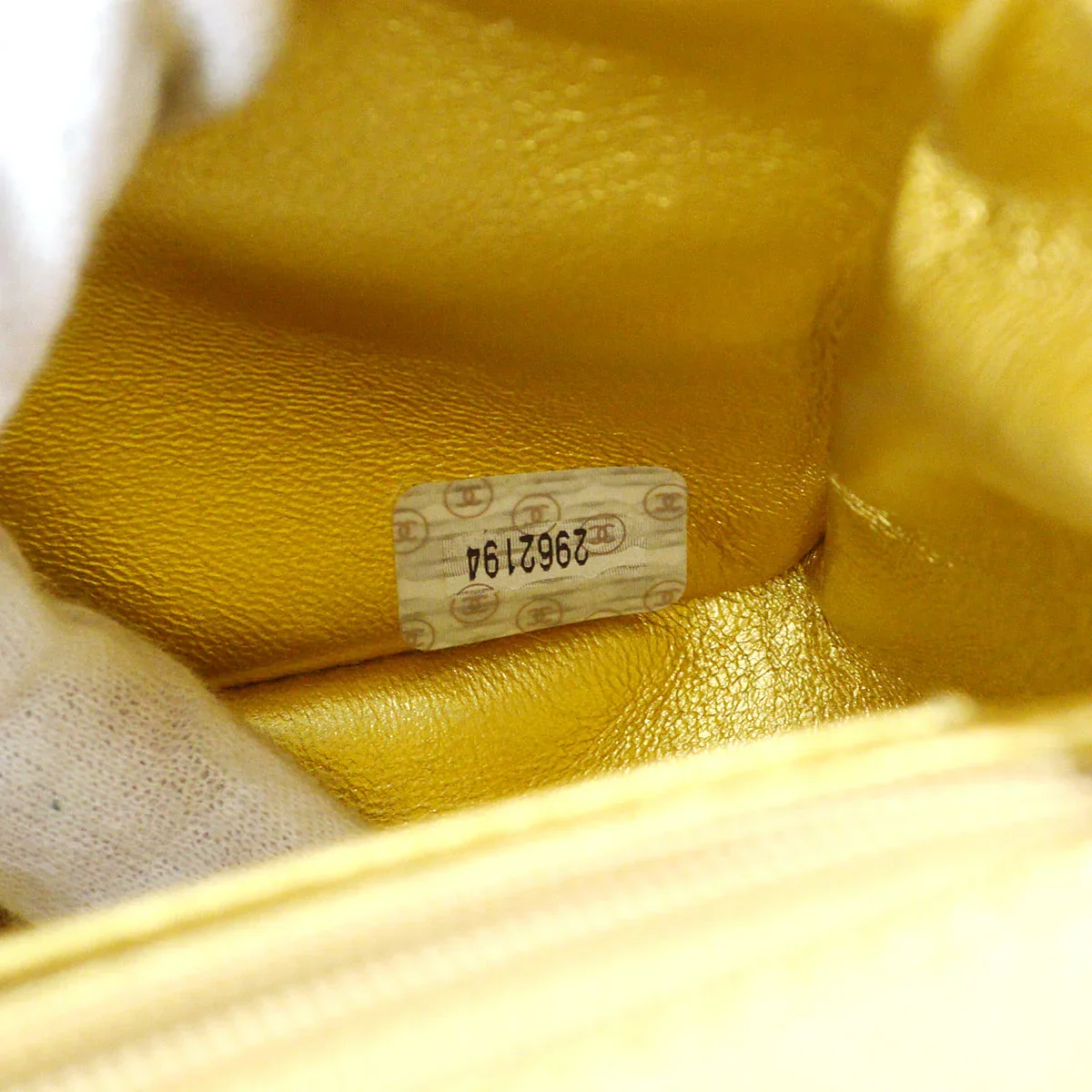 Chanel 1991-1994 Classic Flap Handbag Gold Lambskin - Image 10