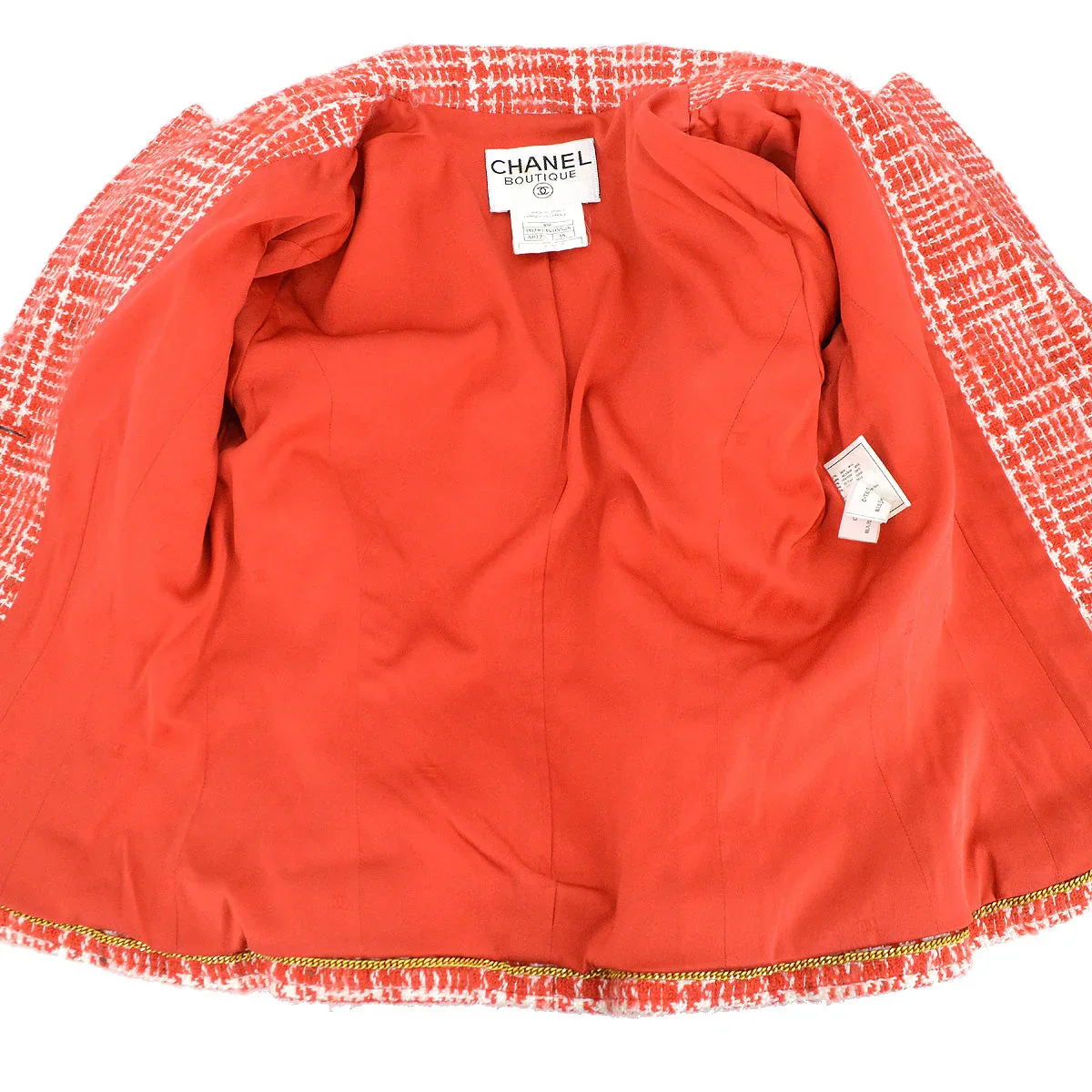 Chanel 1997 spring CC-buttons tweed jacket #38 - Image 10