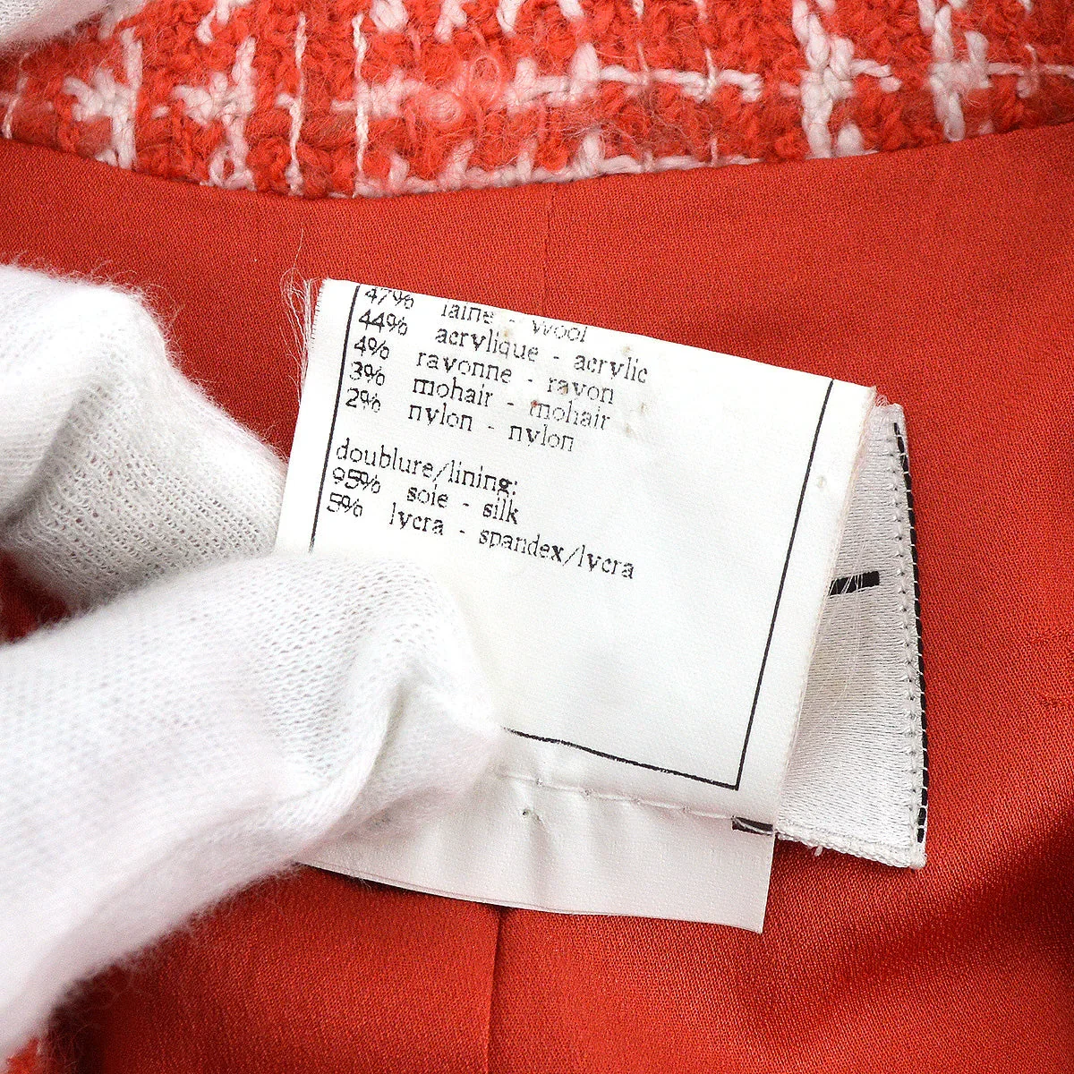 Chanel 1997 spring CC-buttons tweed jacket #38 - Image 8