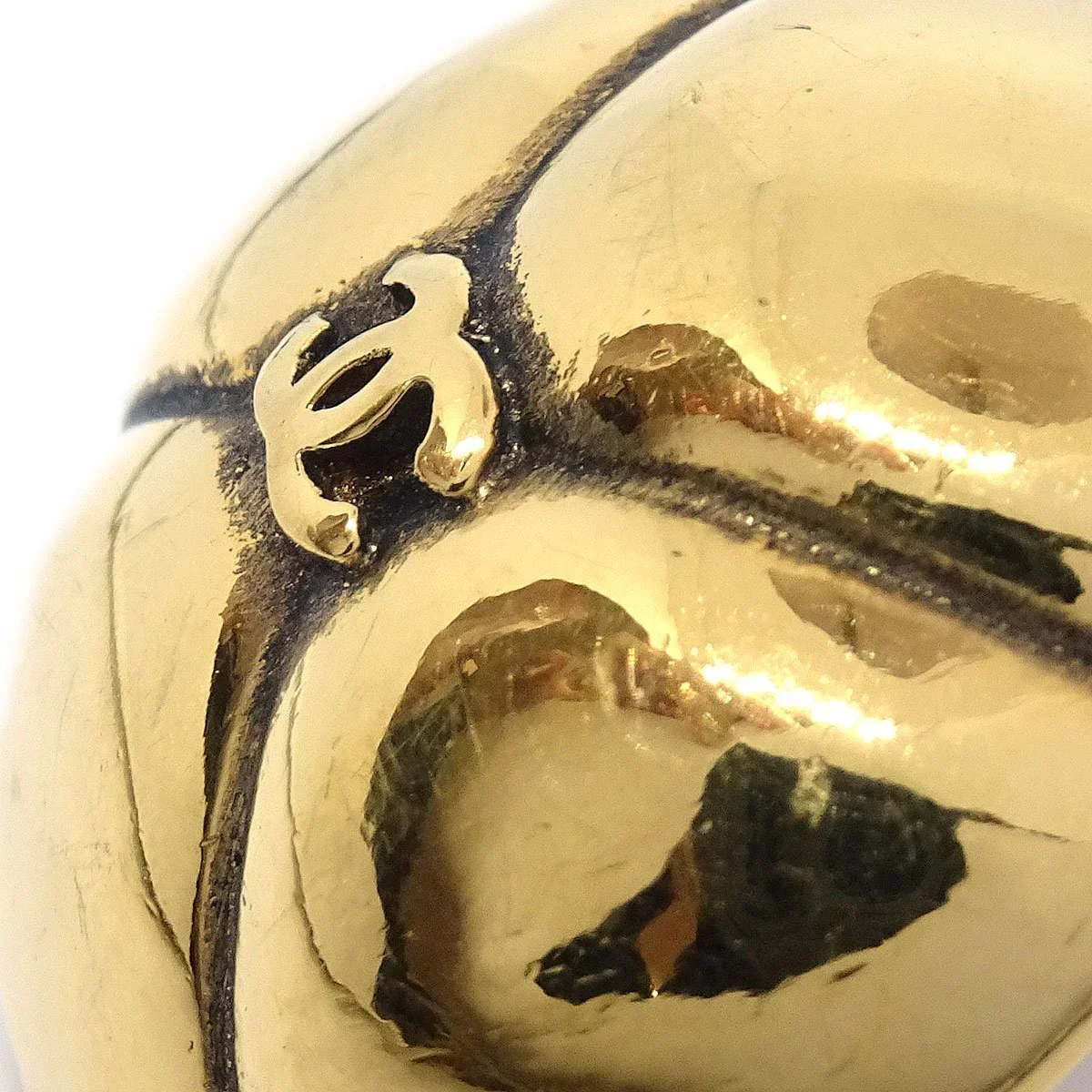 CHANEL 1986-1994 Earrings Gold 2336 - Image 4