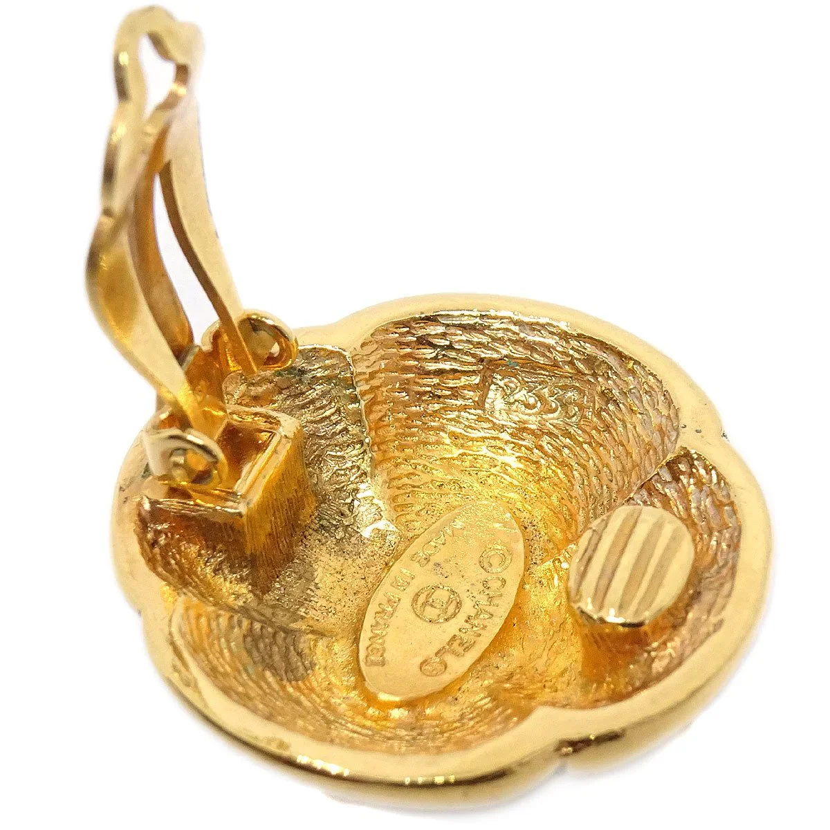 CHANEL 1986-1994 Earrings Gold 2336 - Image 5