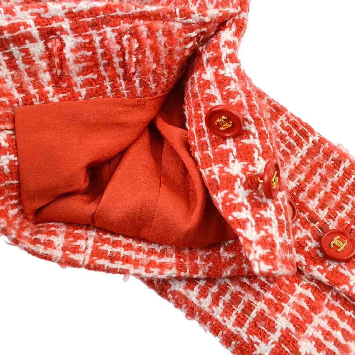 CHANEL 1997 Spring checked tweed blazer #40 - Image 7