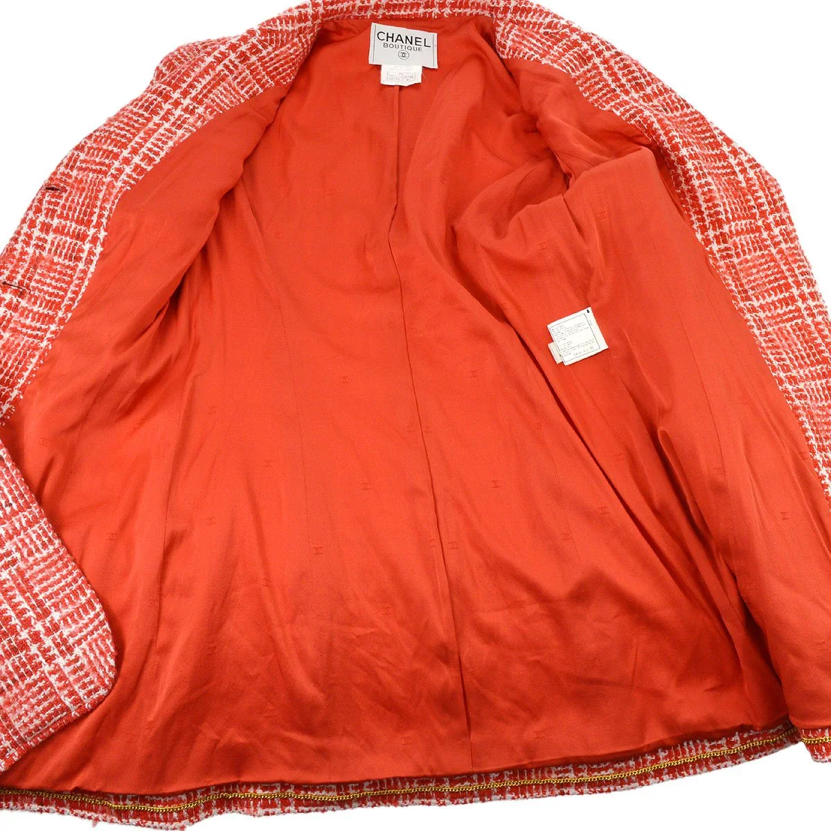 CHANEL 1997 Spring checked tweed blazer #40 - Image 8