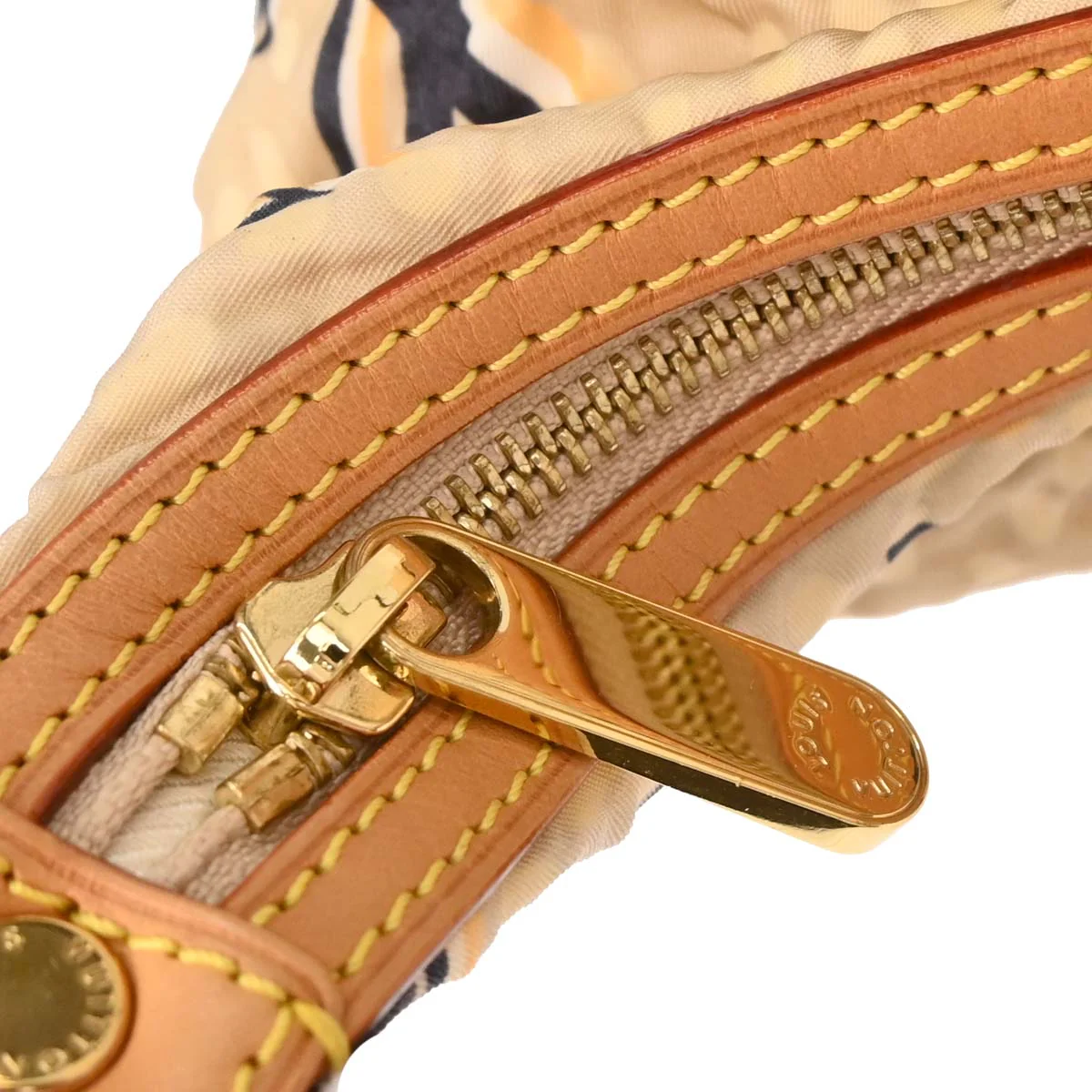 Louis Vuitton 2009 Beige Cruise Collection Bulle PM Handbag M40239 - Image 7