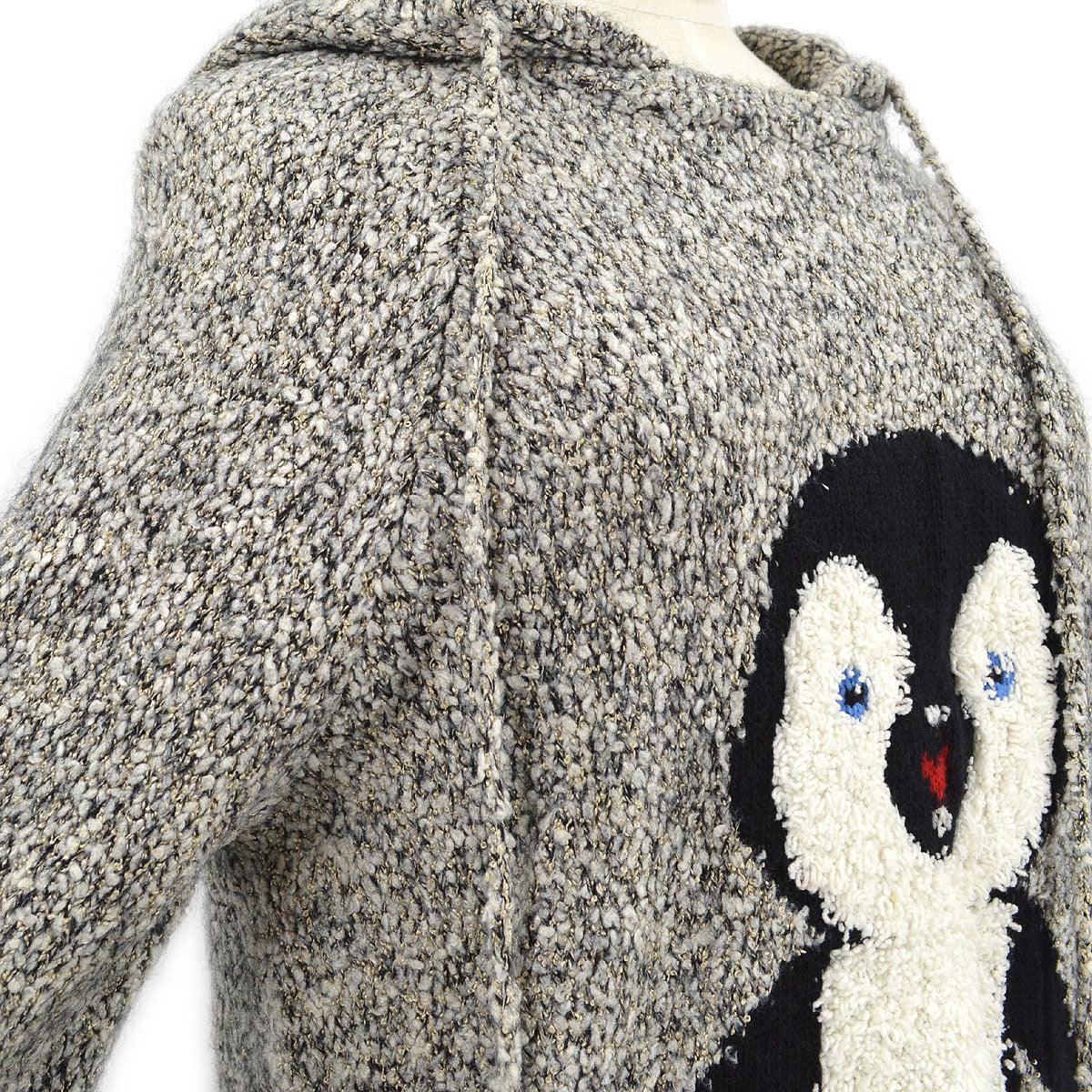 CHANEL 2007 CC penguin-motif knitted hoodie #38 - Image 4