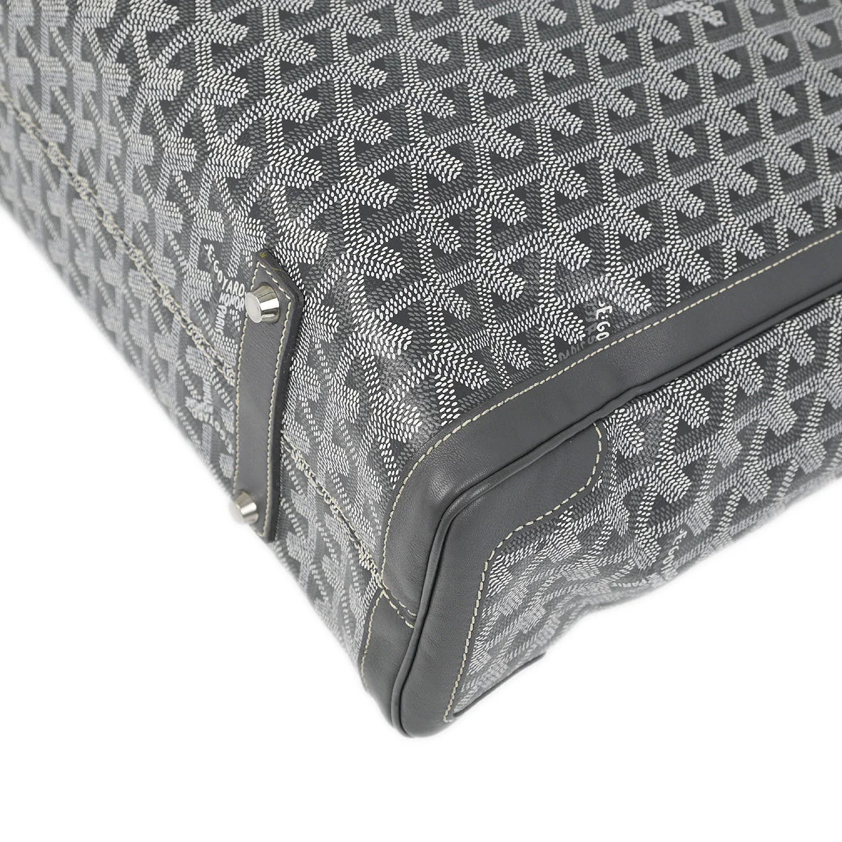 Goyard 2015 Gray Sac Voltaire 2way Tote Shoulder Handbag - Image 3