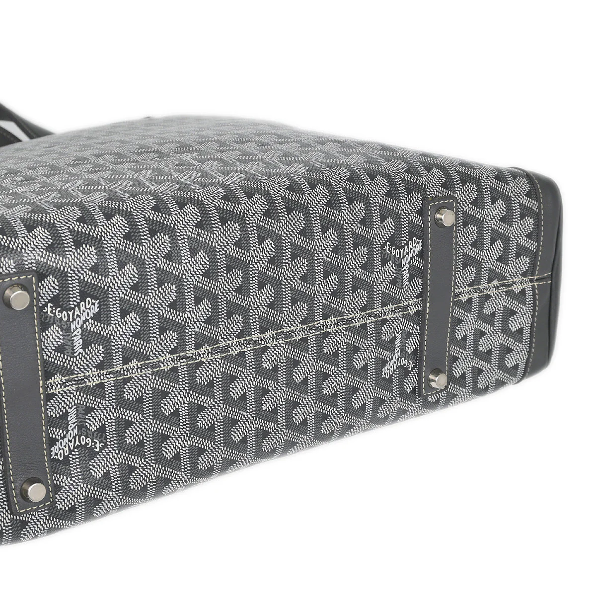 Goyard 2015 Gray Sac Voltaire 2way Tote Shoulder Handbag - Image 4