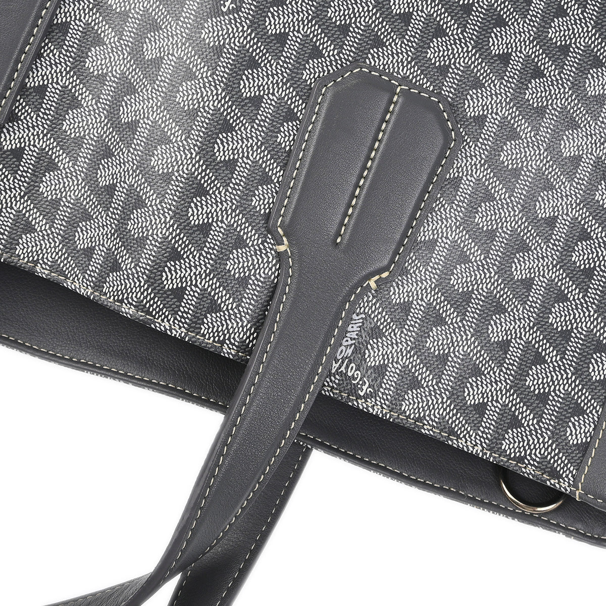 Goyard 2015 Gray Sac Voltaire 2way Tote Shoulder Handbag - Image 5